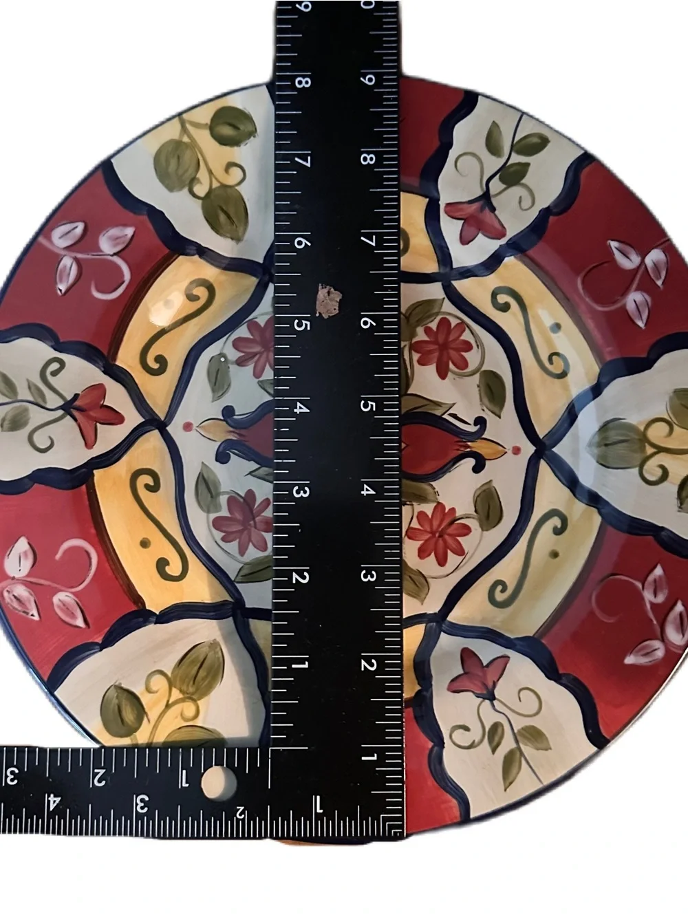 Pier 1 Imports HandPainted Earthenware Plates Vallarta Ceramic Plate Trio